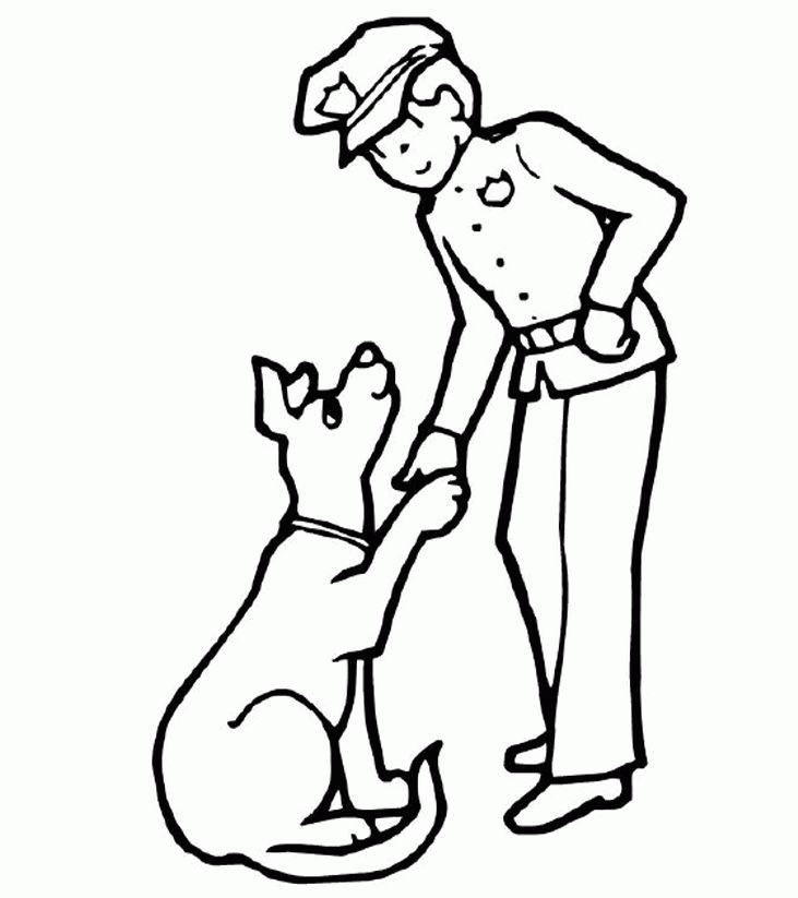 Police k colouring pages dog coloring page police k coloring pages