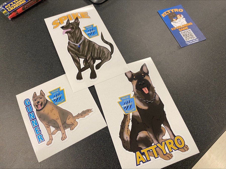 Popular police dog makes tails wag with coloring book eyewitness news