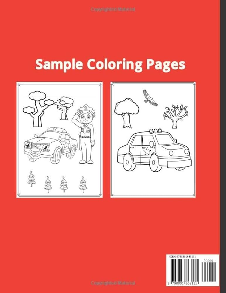 American police car loring book american police car activity book police car loring book sports car book for kids creation ft foreign language books