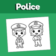 Police car coloring page â minutes of quality time