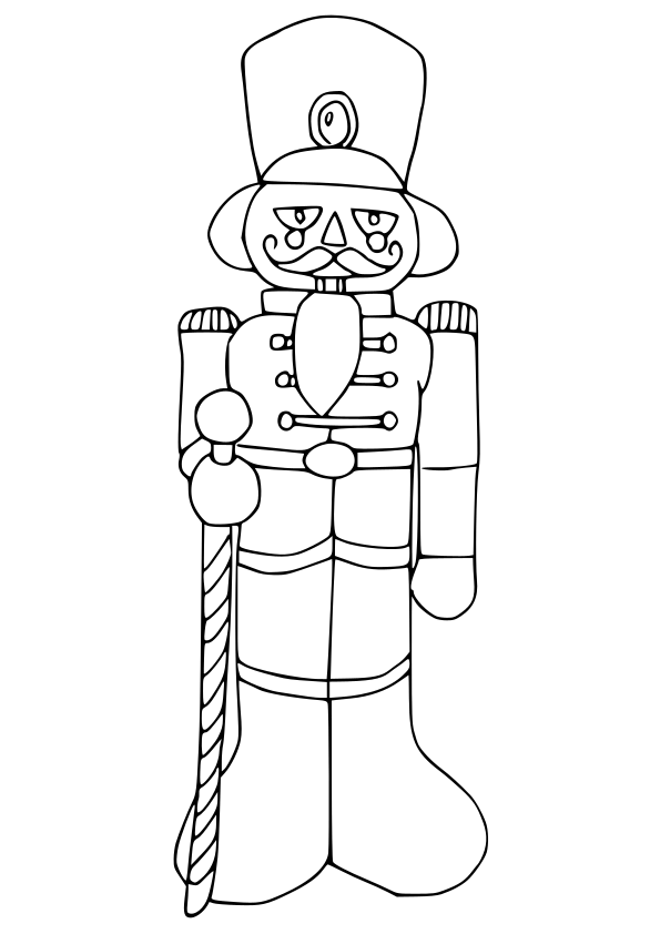 Soldier doll drawing for coloring page free printable nurieworld