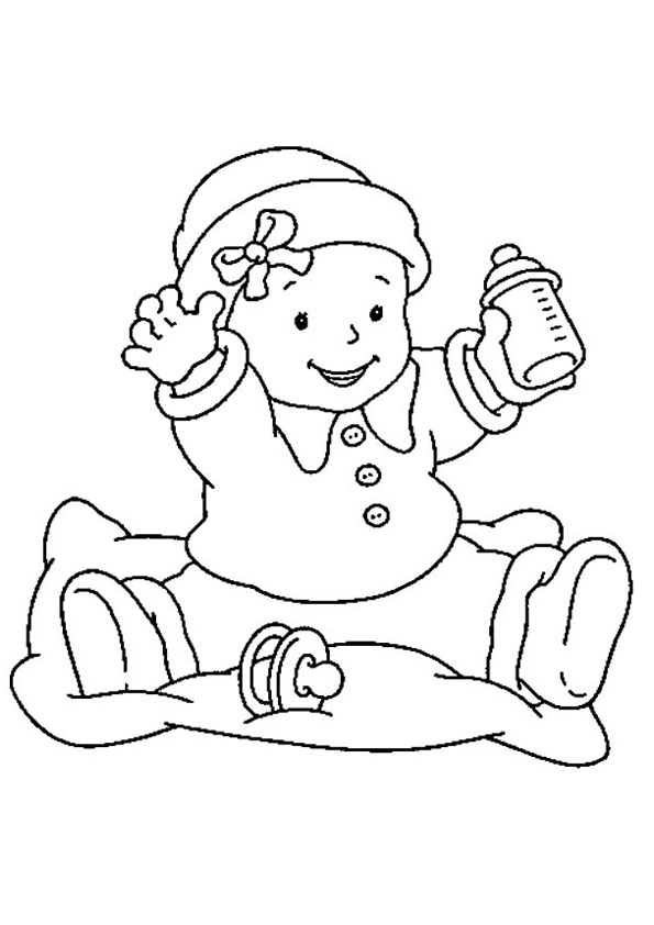 Coloring pages baby doll coloring pages printable