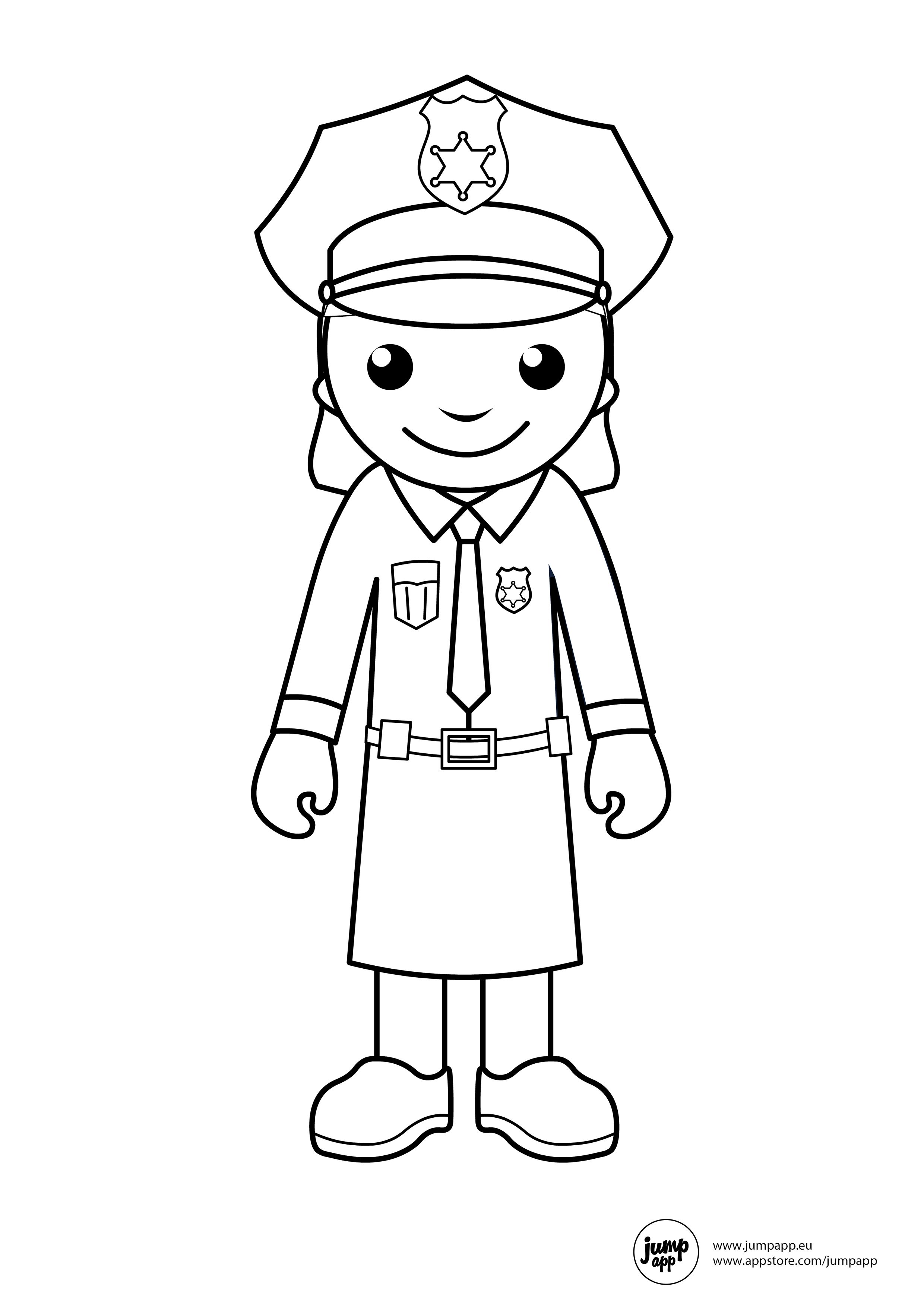 Police woman police crafts coloring pages inspirational police women