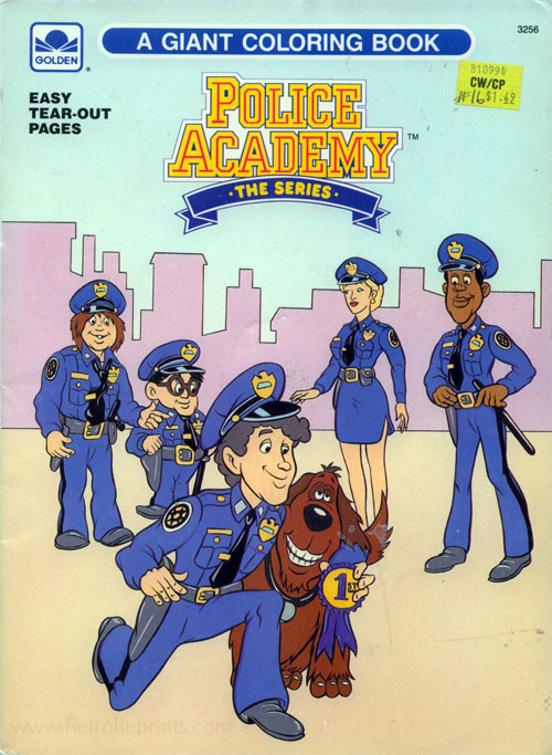 Police academy the animated series coloring book coloring books at retro reprints