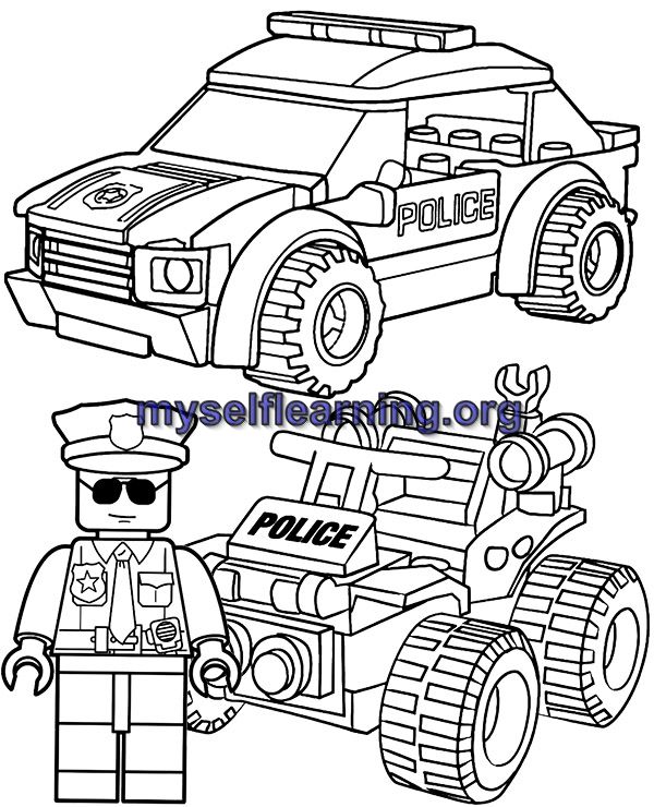 Lego characters coloring sheet instant download