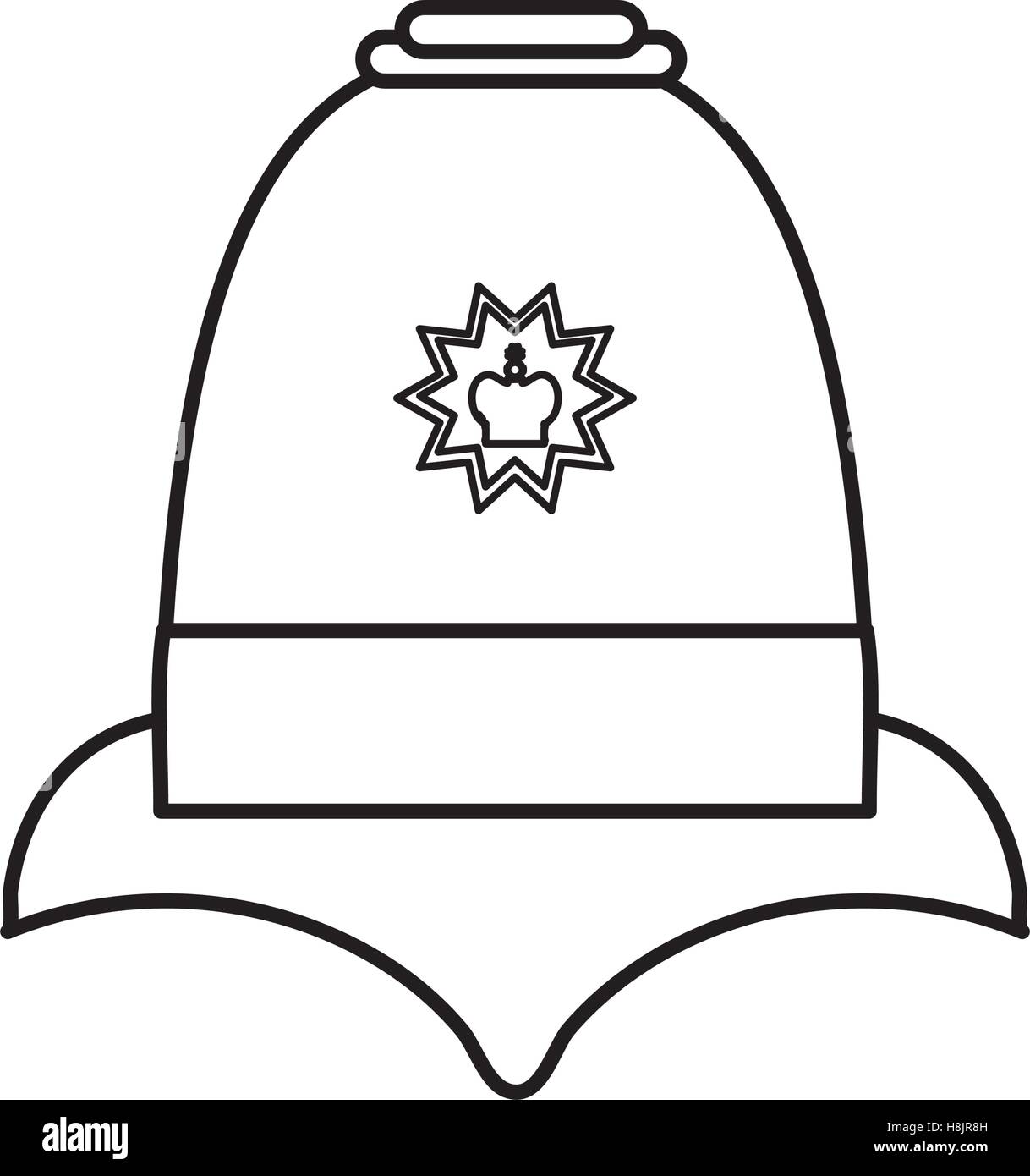 English police hat stock vector image art