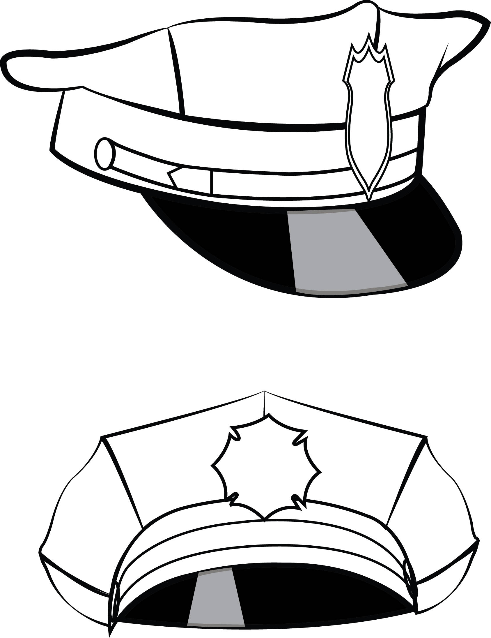 Police hat police hat svg svg clipart cricut silhouette