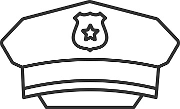 Policeman hat drawing png vector psd and clipart with transparent background for free download