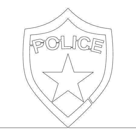 Police coloring page stock vector illustration and royalty free police coloring page clipart