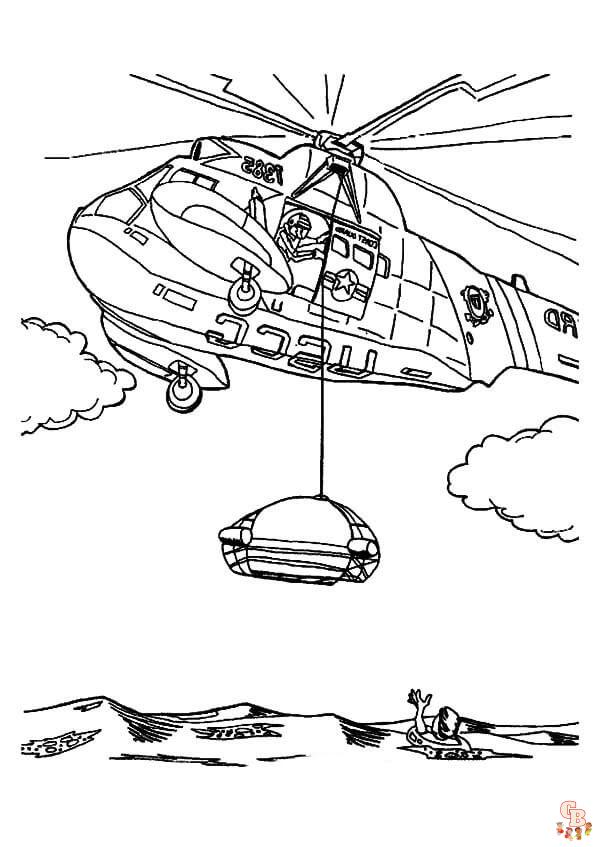 Free printable helicopter coloring pages for kids and adults