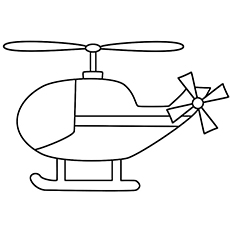 Helicopter coloring pages