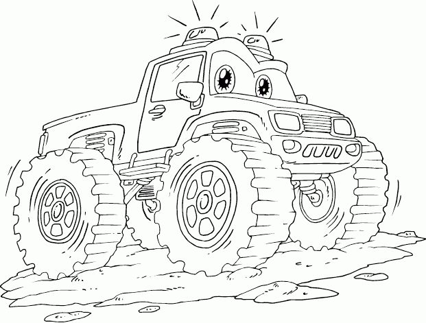 Emergency monster truck page