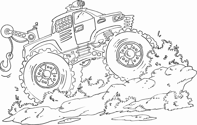 Monster jam coloring pages