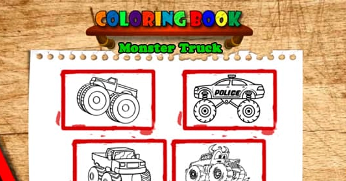Bts monster truck coloring