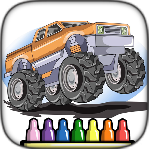 Monster truck coloring pages