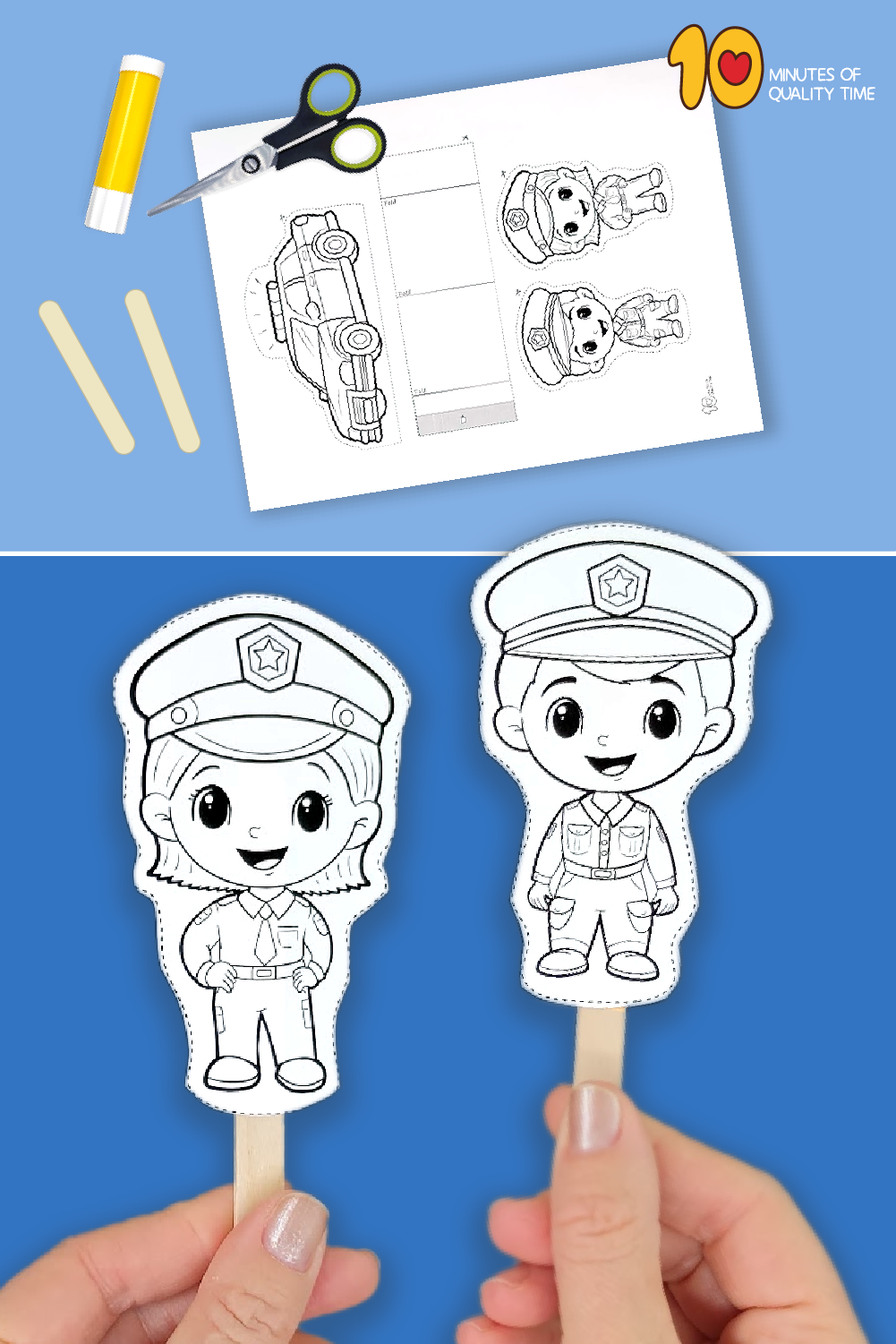 Police paper doll â minutes of quality time