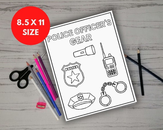 Police coloring page police birthday party munity helper police car police helicopter activity sheets for kids fun worksheets