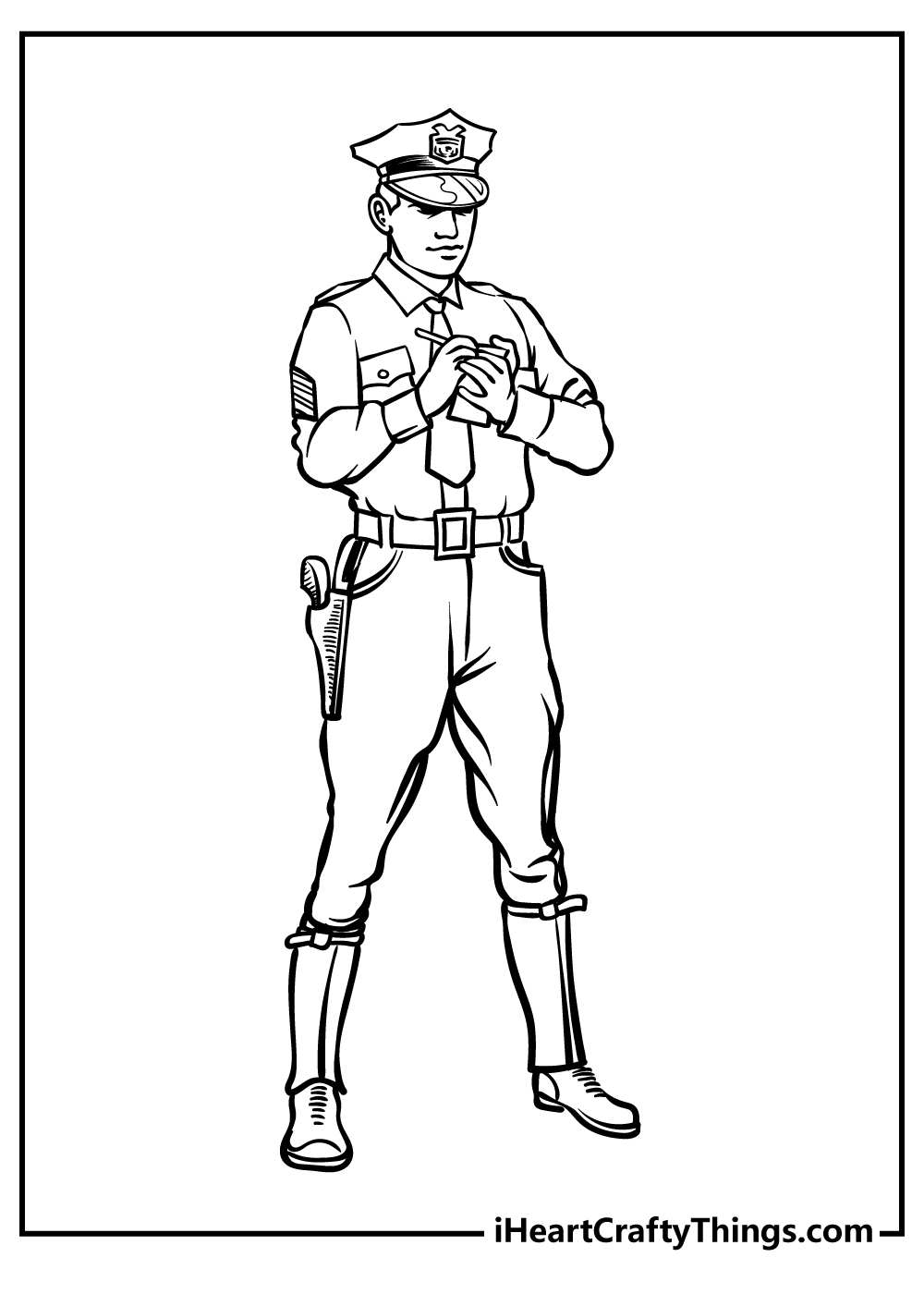 Police coloring pages free printables
