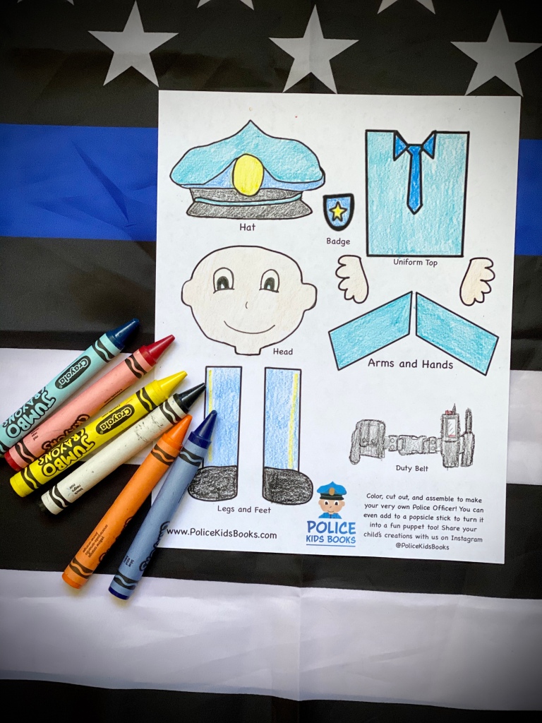 Free crafts â police kids books