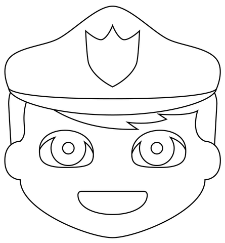 Police officer coloring page free printable coloring pages
