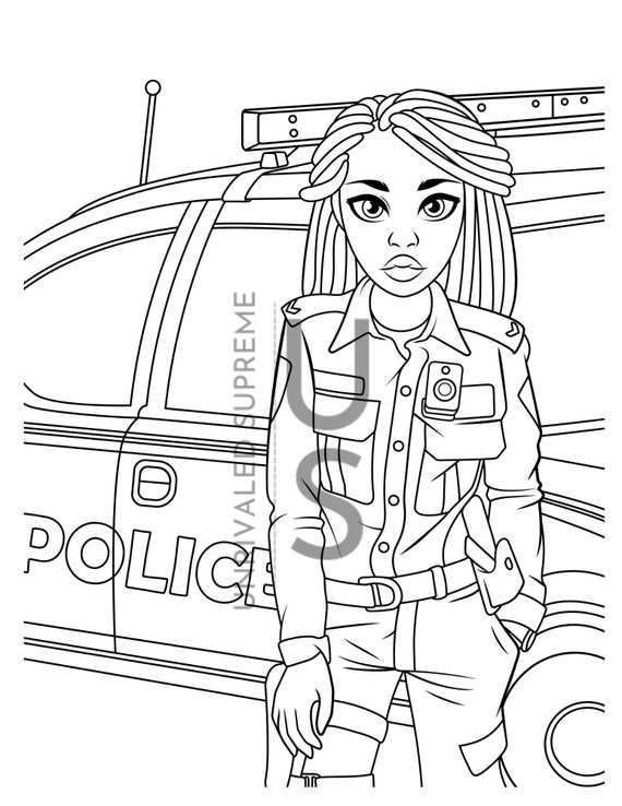 Police coloring page kids activity printable activity print activity sheet school coloring page coloring sheet coloring page