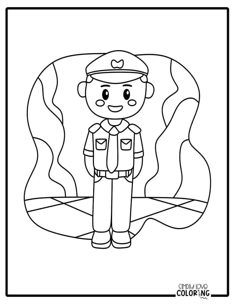 Profession coloring pages free pdf printables