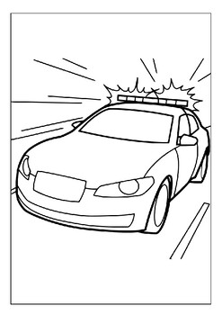 Boost your childs creativity with our printable police cars coloring pages pdf