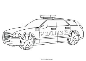 Free printable police car coloring pages for kids