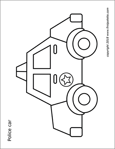 Cars and vehicles free printable templates coloring pages