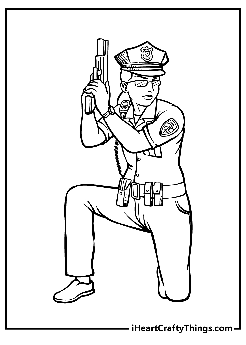 Police coloring pages free printables