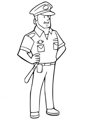 Free printable police coloring pages for adults and kids