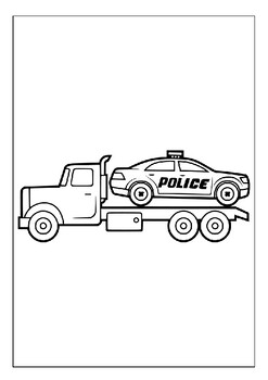 Discover the fascinating world of police cars with our coloring pages for kids