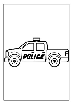 Discover the fascinating world of police cars with our coloring pages for kids