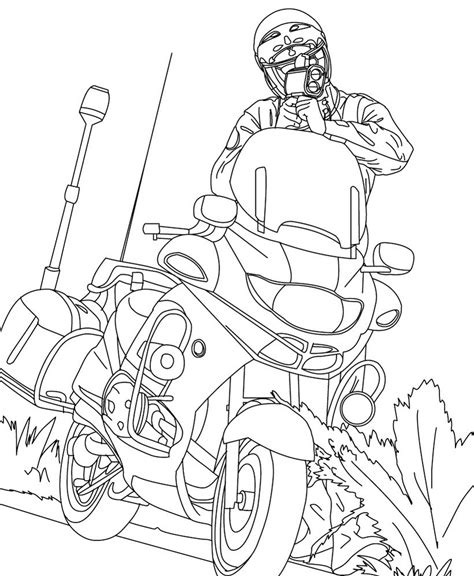 Swat police truck coloring page