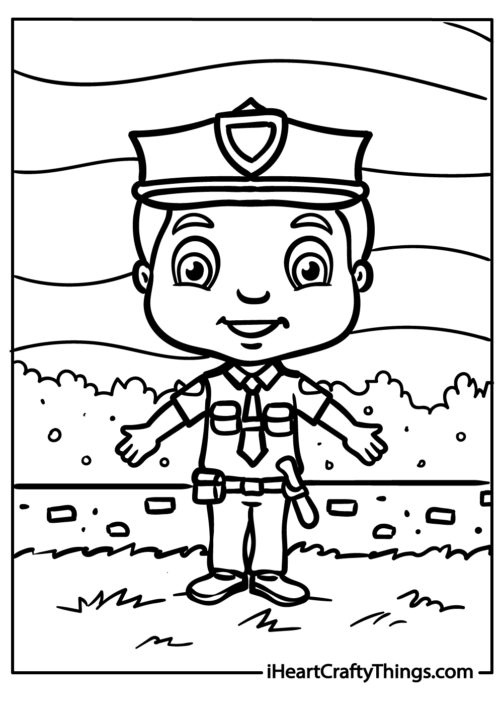 Police coloring pages free printables