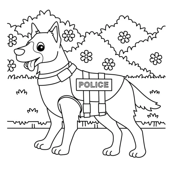 Police dogs vector images