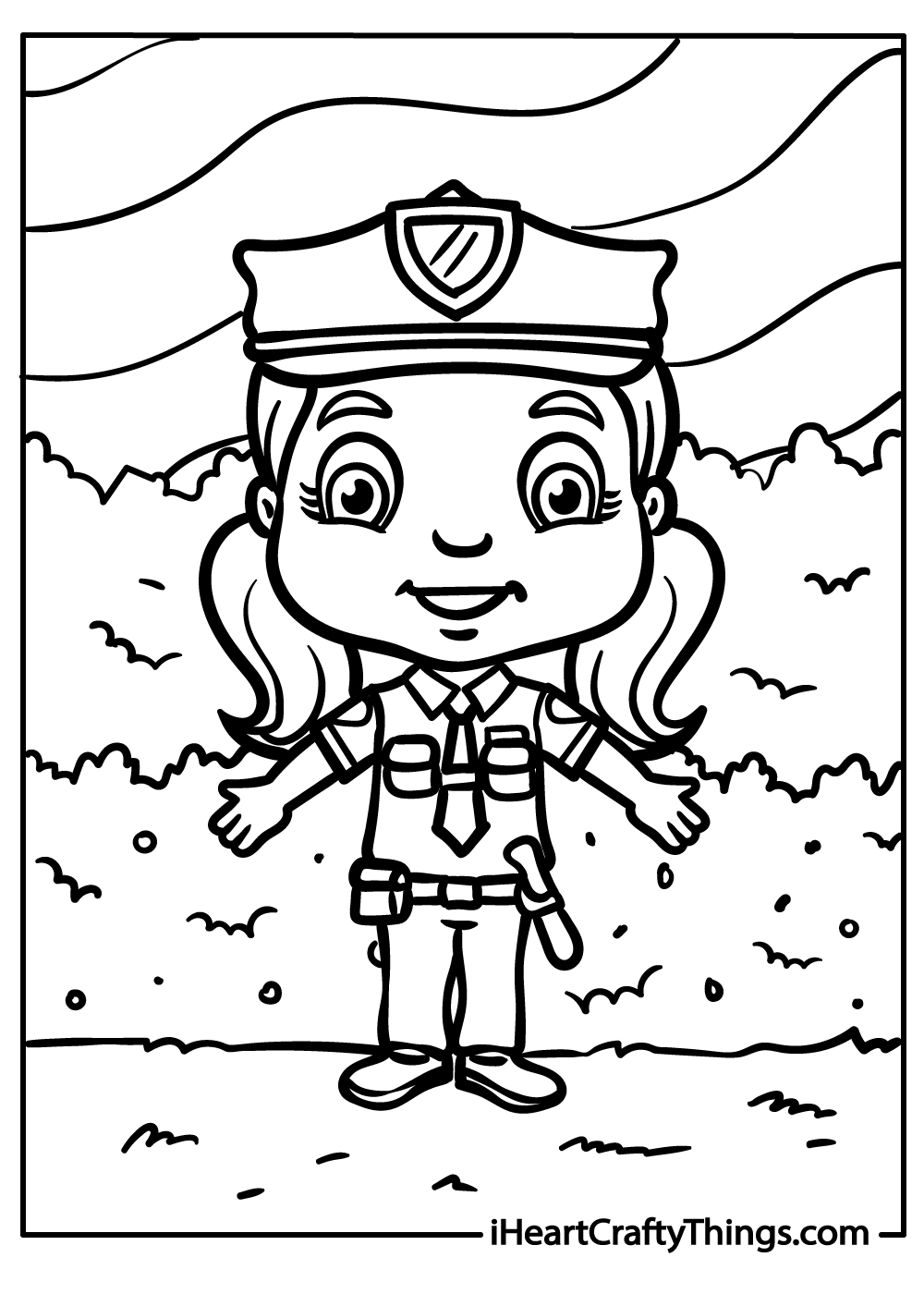 Police coloring pages free printables