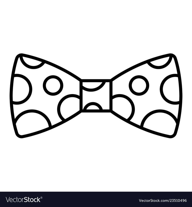 Polka bow tie icon outline polka bow tie vector icon for web design isolated on white background download a free previeâ bows bow tie tattoo polka dot bow tie