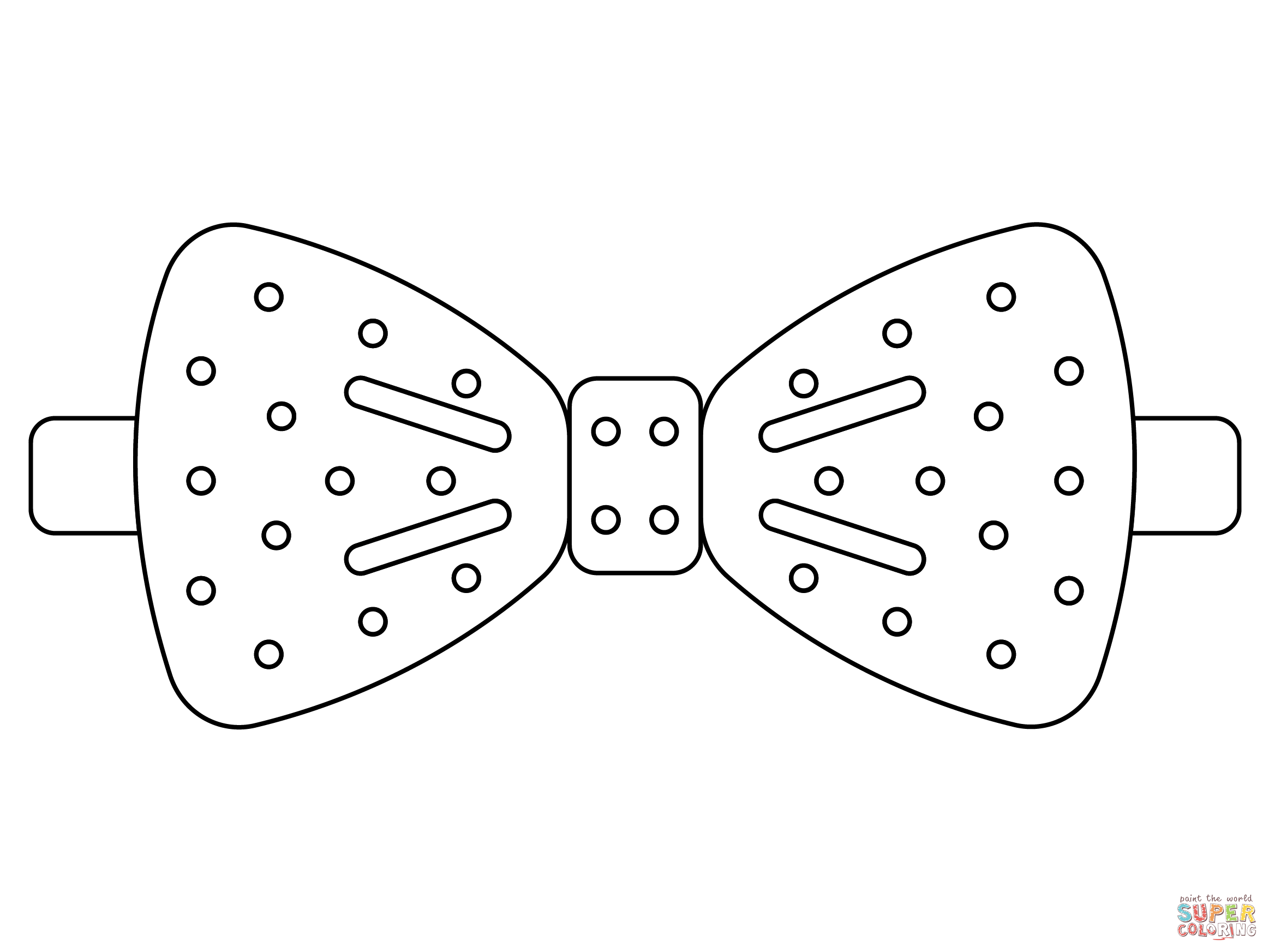 Bowtie coloring page free printable coloring pages