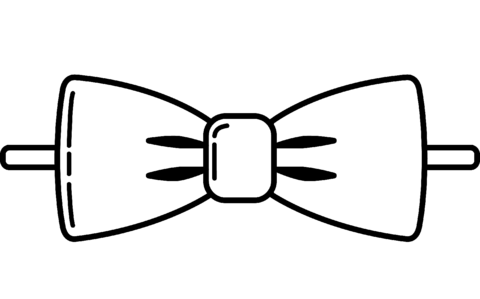 Bow tie coloring page free printable coloring pages