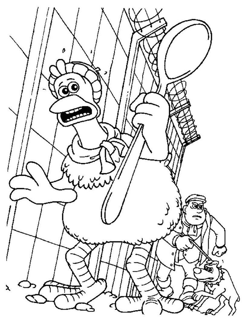 Printable chicken run coloring pages coloring pages free coloring pages animal coloring pages