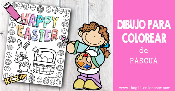 Colouring sheet dibujo para colorear de pascua new edition