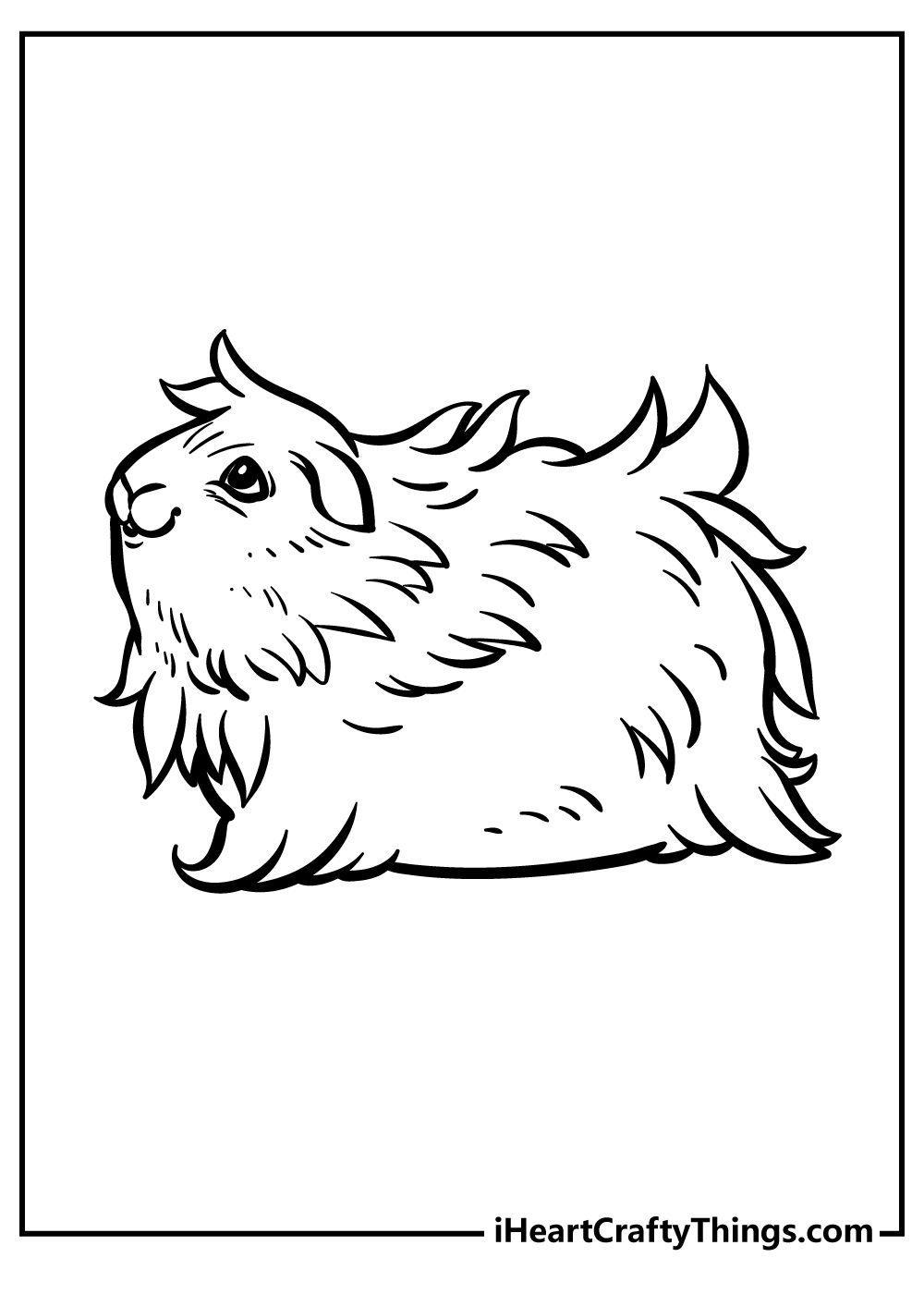 Guinea pig coloring pages free printables