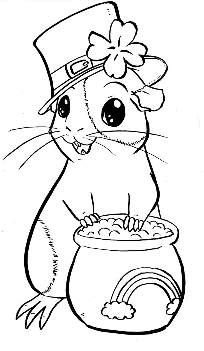 Guinea pig coloring pages