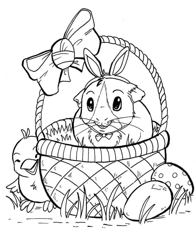 Guinea pig coloring pages