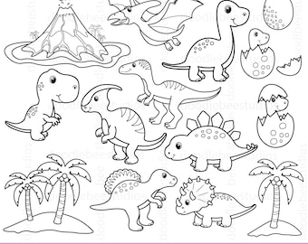 Dinosaur digital stamps dinosaur clipart cute dinosaurs dinosaur clip art dinosaur line art dinosaur coloring clipart