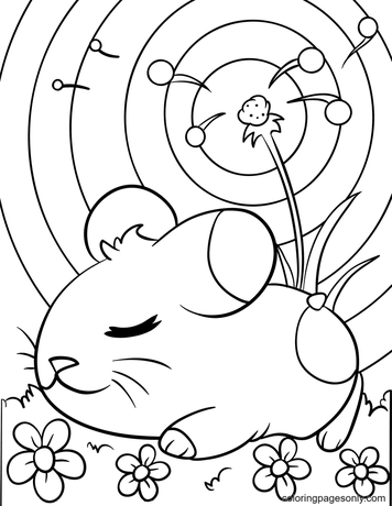 Guinea pig coloring pages