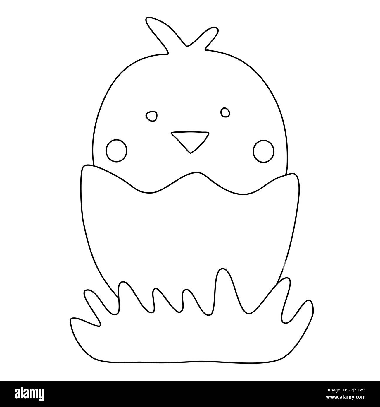 Easter chick black and white stock photos images