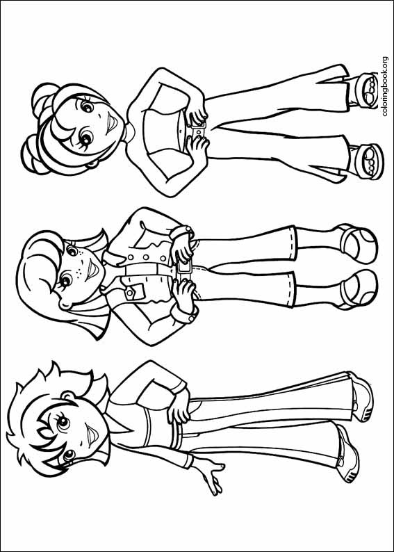 Polly pocket coloring page