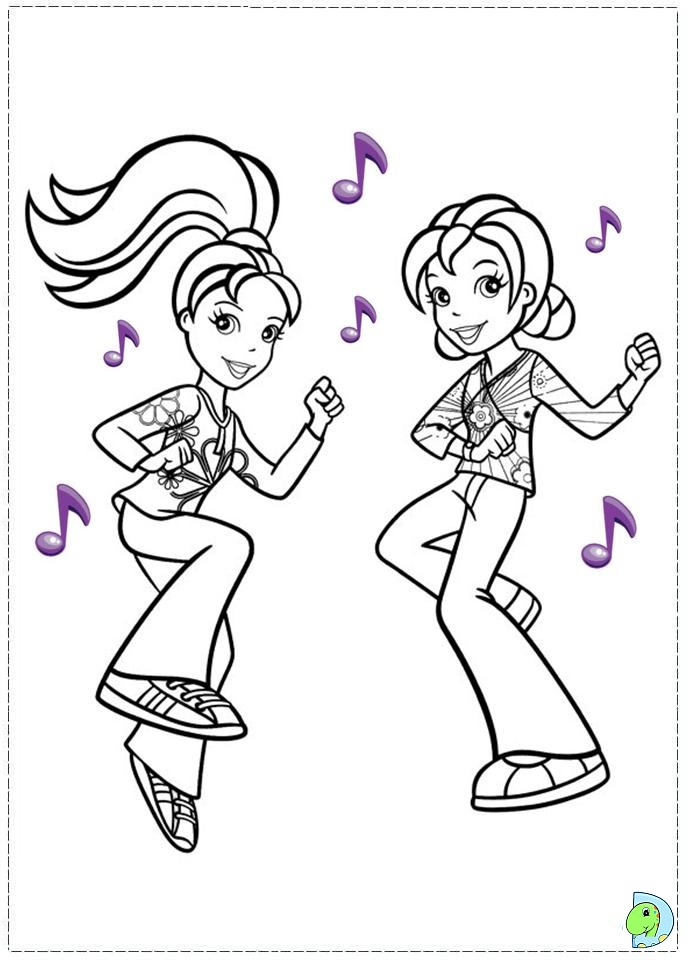 Polly pocket coloring page